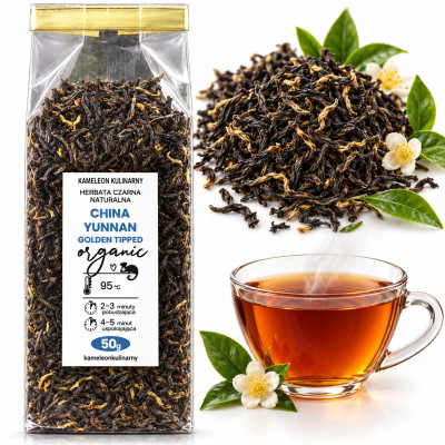 KAMELEON KULINARNY HERBATA CZARNA YUNNAN GOLDEN TIPPED organic 50g