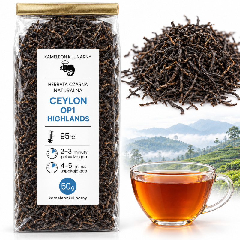 KAMELEON KULINARNY HERBATA CZARNA CEYLON OP1 HIGHLAND liściasta 50g