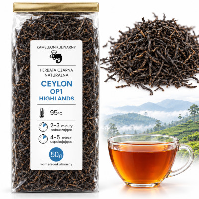 KAMELEON KULINARNY HERBATA CZARNA CEYLON OP1 HIGHLAND liściasta 50g