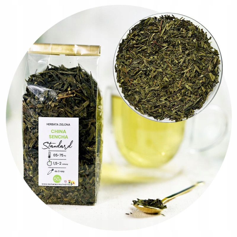 KAMELEON KULINARNY HERBATA ZIELONA CHINA SENCHA standard naturalna 50g