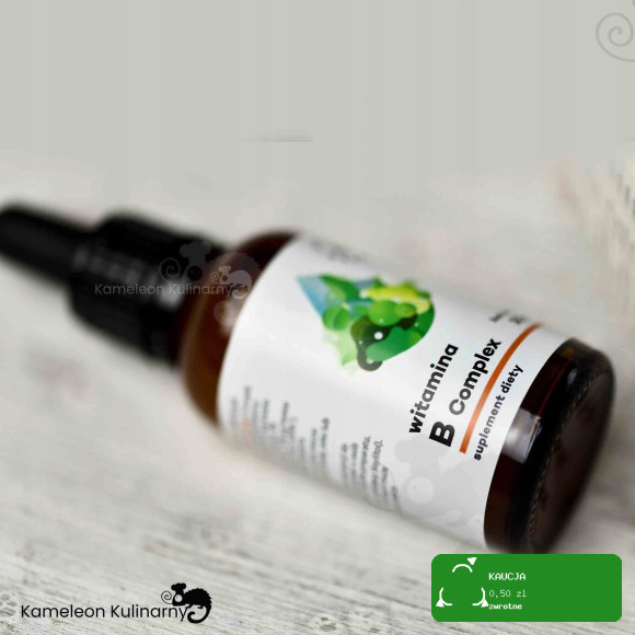 WITAMINA B COMPLEX Z GRUPY B B1 B2 B3 B5 B6 B12 krople 30ml x3 na 6mcy AURA