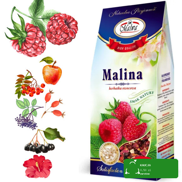Malwa HERBATA HERBATKA OWOCOWA SYPANA SUSZ MIX 8 OWOCOWYCH SMAKÓW 0,69KG