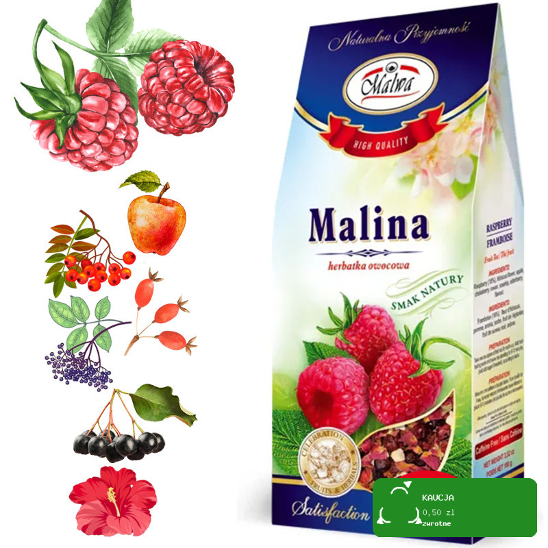 Malwa HERBATA HERBATKA OWOCOWA SYPANA SUSZ MIX 8 OWOCOWYCH SMAKÓW 0,69KG