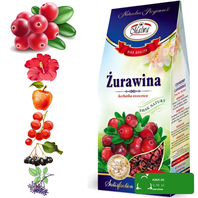 Malwa HERBATA HERBATKA OWOCOWA SYPANA SUSZ MIX 8 OWOCOWYCH SMAKÓW 0,69KG