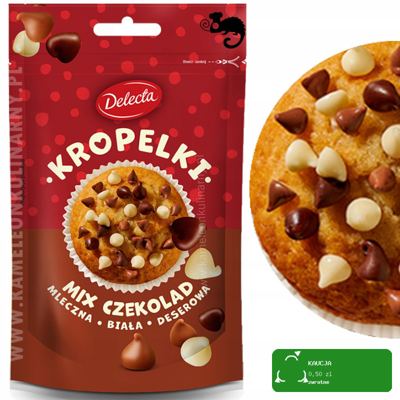 POSYPKA KROPELKI MIX CZEKOLAD + BIAŁA + MLECZNA + DESEROWA mix 4 DELECTA