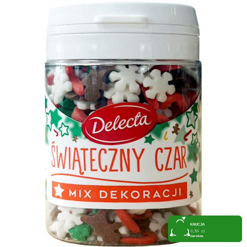 DELECTA DEKORACJE MIX POSYPEK ciastka babeczki pierniki ŚWIĘTA 5x55G