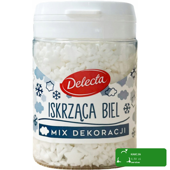DELECTA DEKORACJE MIX POSYPEK ciastka babeczki pierniki ŚWIĘTA 5x55G