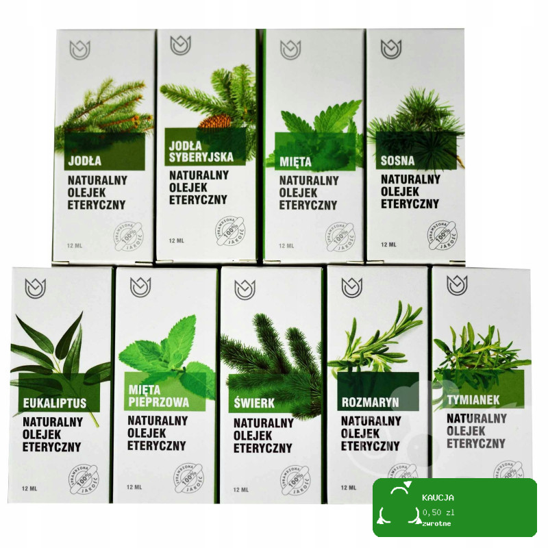 ZESTAW NATURALNE OLEJKI ETERYCZNE pomocne W PRZEZIĘBIENIU GRYPIE i NA KATAR