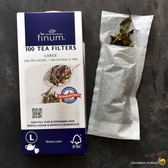 FINUM FILTRY DO HERBATY papierowe LARGE duże (8 x 18,5cm)