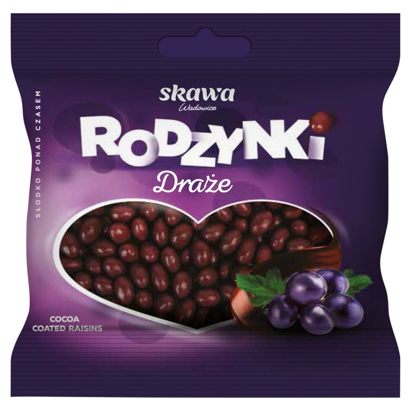 Skawa Draże RODZYNKI w POLEWIE KAKAOWEJ 70G