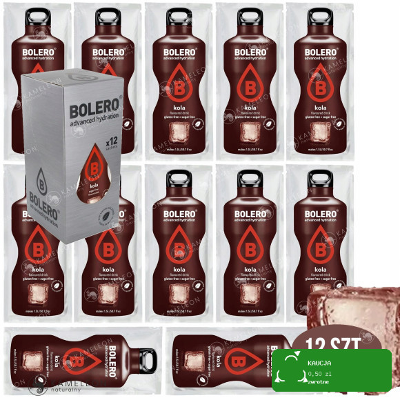 BOLERO DRINK NAPÓJ w proszku KOLA smak COLI 9g x12