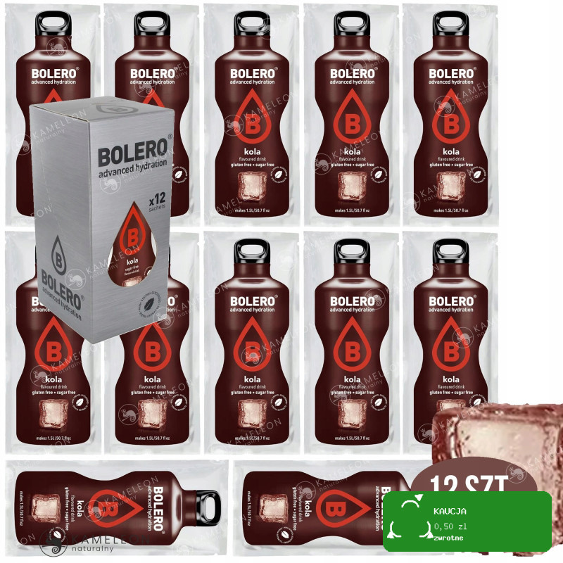 BOLERO DRINK NAPÓJ w proszku KOLA smak COLI 9g x12