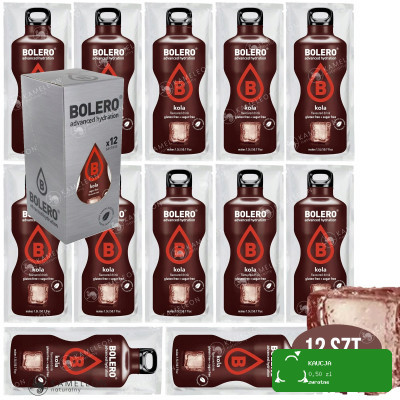 BOLERO DRINK NAPÓJ w proszku KOLA smak COLI 9g x12