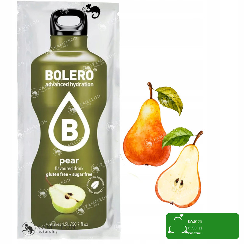 BOLERO DRINK w proszku PEAR gruszka GRUSZKOWY 12x