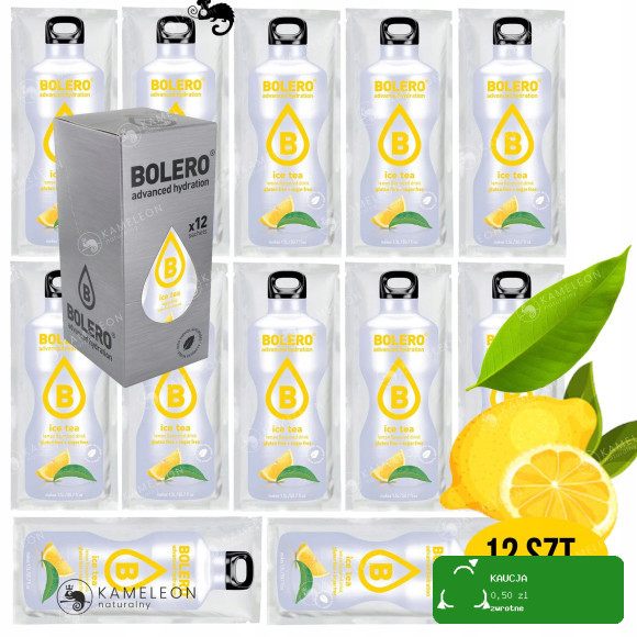 BOLERO DRINK w proszku ICE TEA LEMON CYTRYNOWY 12x
