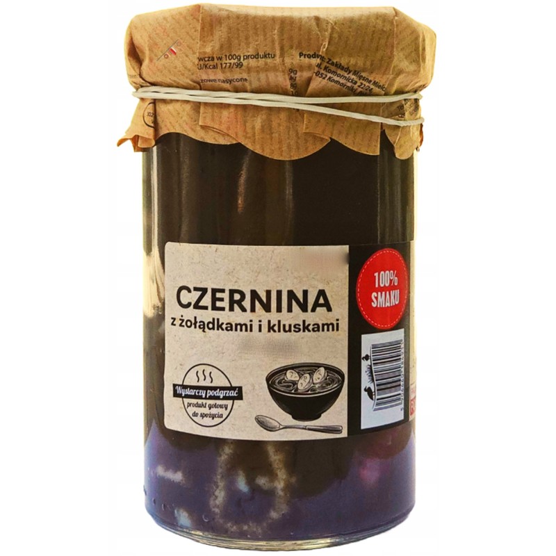 MIELCZAREK gotowe danie mięsne CZERNINA Z ŻOŁĄDKAMI I