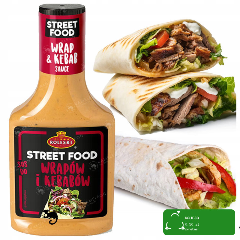 Roleski 5x SOS STREET FOOD DO HAMBURGERÓW HOT DOGÓW KEBABÓW FRYTEK zestaw 5 szt