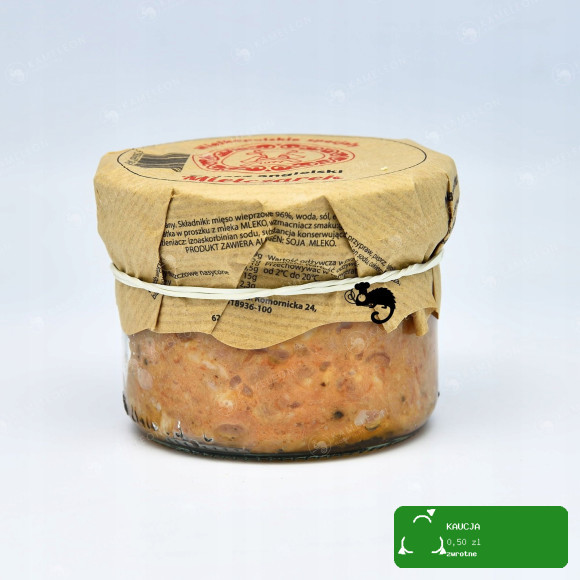 ZESTAW 4 SŁOIKÓW Z MIĘSEM 3x PASZTET + GULASZ ANGIELSKI 180g x4 MIELCZAREK