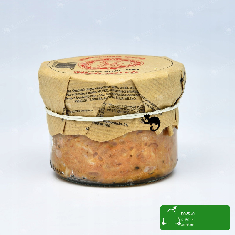ZESTAW 4 SŁOIKÓW Z MIĘSEM 3x PASZTET + GULASZ ANGIELSKI 180g x4 MIELCZAREK