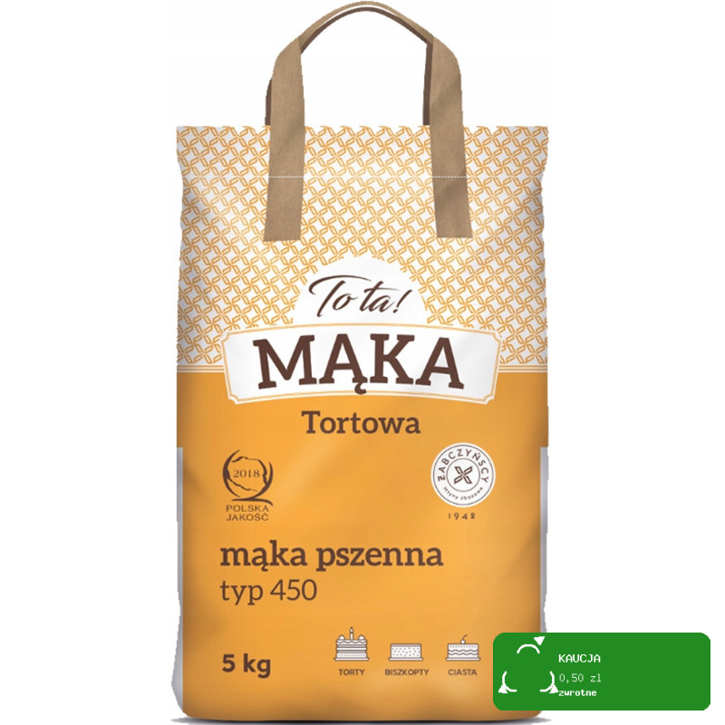 TOTA MĄKA PSZENNA zestaw mąk pszennych TYP 450 + 500 + 750 3szt po 5KG 15KG