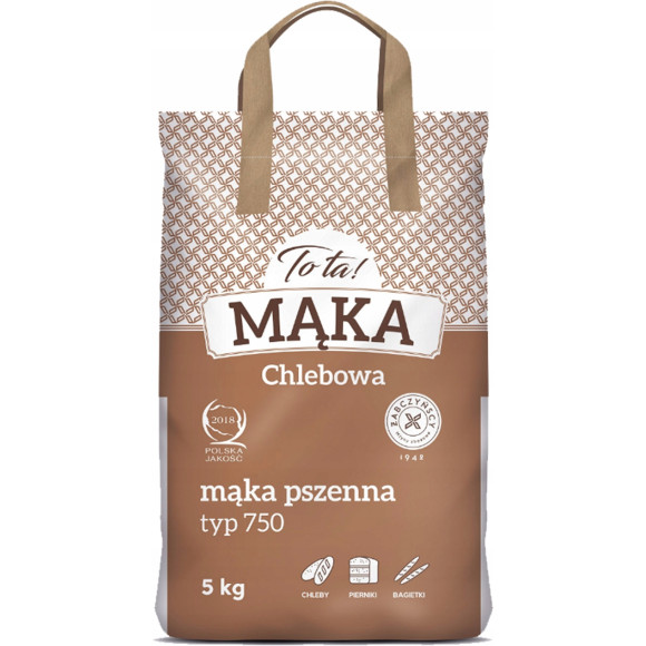 TOTA MĄKA PSZENNA zestaw mąk pszennych TYP 450 + 500 + 750 3szt po 5KG 15KG