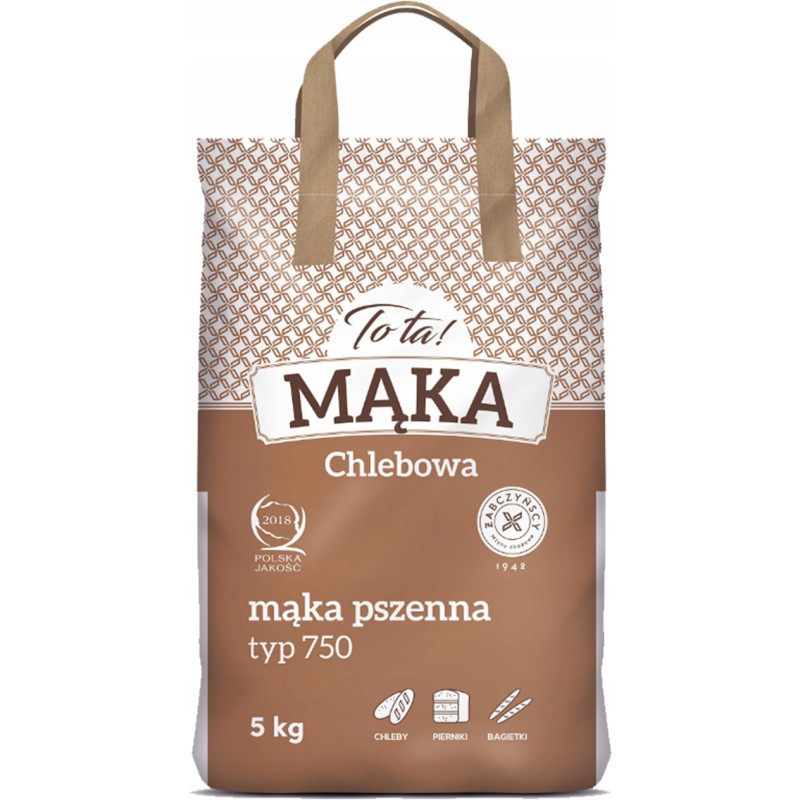TOTA MĄKA PSZENNA zestaw mąk pszennych TYP 450 + 500 + 750 3szt po 5KG 15KG