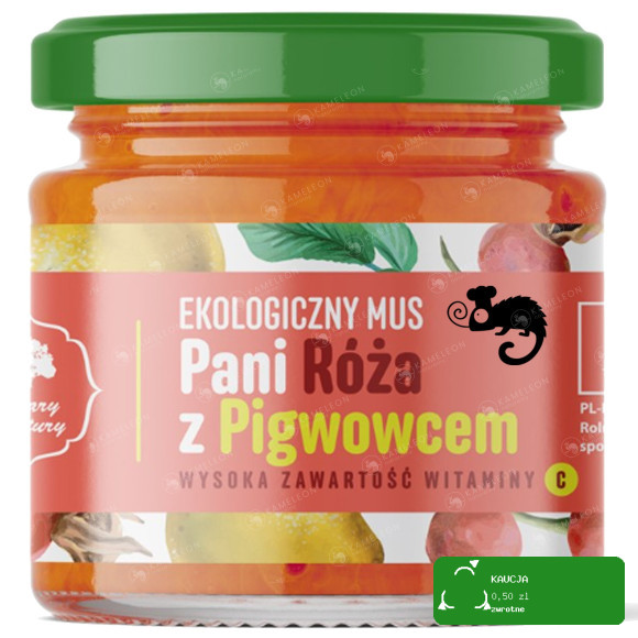 eko MUS OWOCOWY Pan PIGWOWIEC RÓŻA DYNIA NAGIETEK mix smaków 4 x 200G DARY