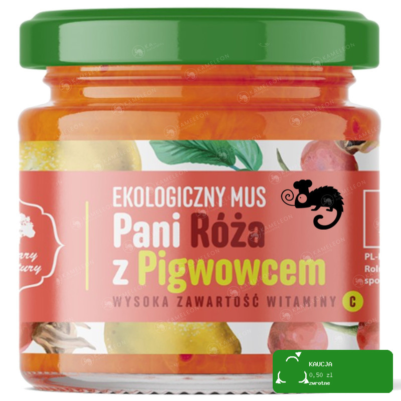 eko MUS OWOCOWY Pan PIGWOWIEC RÓŻA DYNIA NAGIETEK mix smaków 4 x 200G DARY