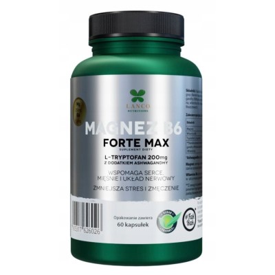 Lanco MAGNEZ B6 FORTE MAX 250MG + L-TRYPTOFAN 200mg +