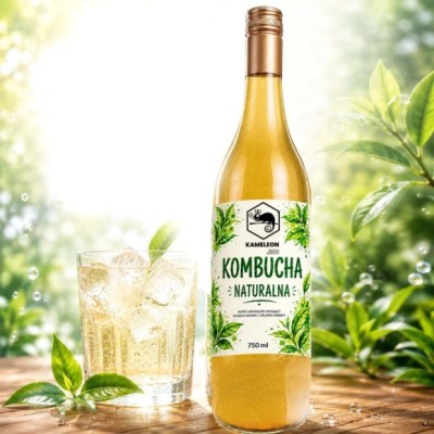KAMELEON Bio KOMBUCHA NATURALNA Pyszna! na bazie ZIELONEJ