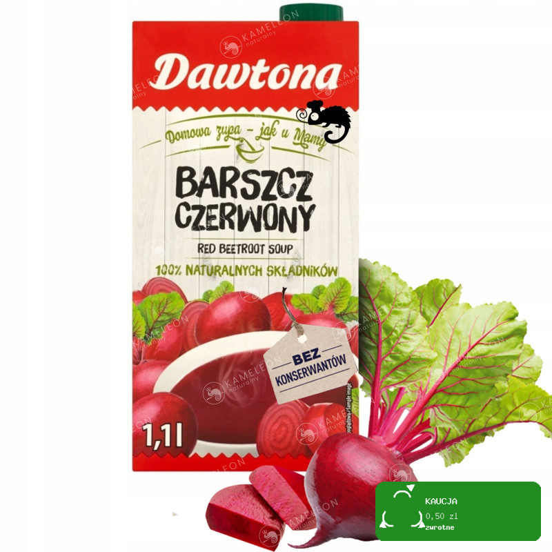 8x ZUPA BARSZCZ CZERWONY gotowe danie KARTON w kartonie 8800ml 8,8L DAWTONA
