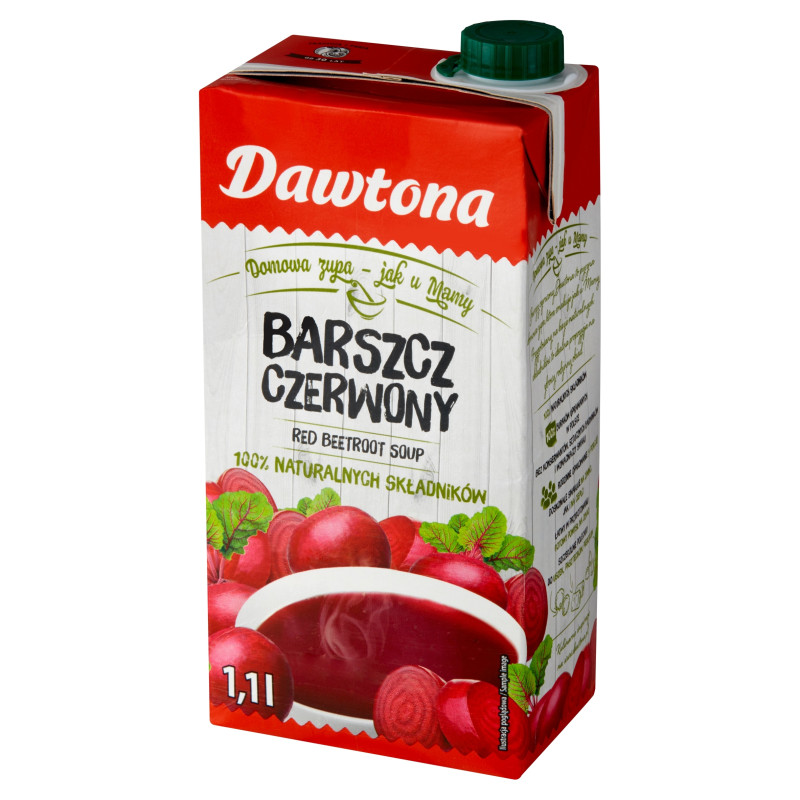 8x ZUPA BARSZCZ CZERWONY gotowe danie KARTON w kartonie 8800ml 8,8L DAWTONA