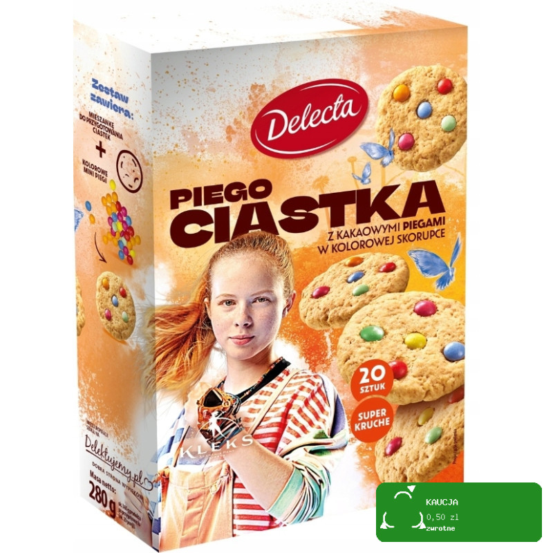 Delecta TĘCZO BABECZKI + PIEGO CIASTKA wypieki dla DZIECI 2szt PAN KLEKS