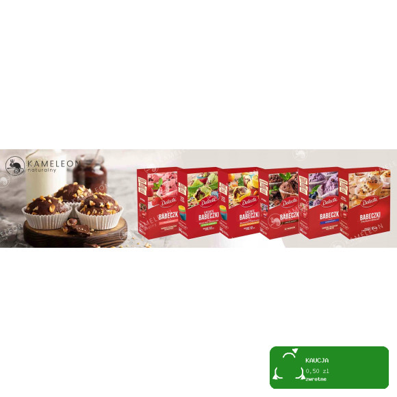 Delecta TĘCZO BABECZKI + PIEGO CIASTKA wypieki dla DZIECI 2szt PAN KLEKS