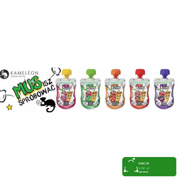 ORYGINALNY SOK MUS OWOCOWY BEZ CUKRU Jabłko Mango + Wit. C 110ml x12 1,3L
