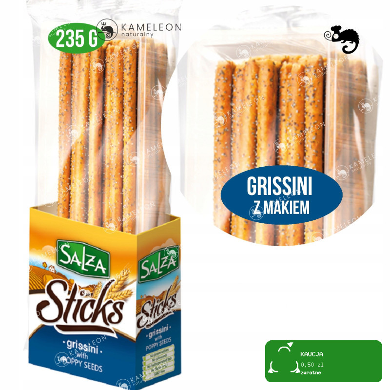 SALZA STICKS GRISSINI PALUCHY PALUSZKI CHLEBOWE mix smaków 4 paczek 0,88KG