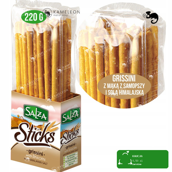SALZA STICKS GRISSINI PALUCHY PALUSZKI CHLEBOWE mix smaków 4 paczek 0,88KG