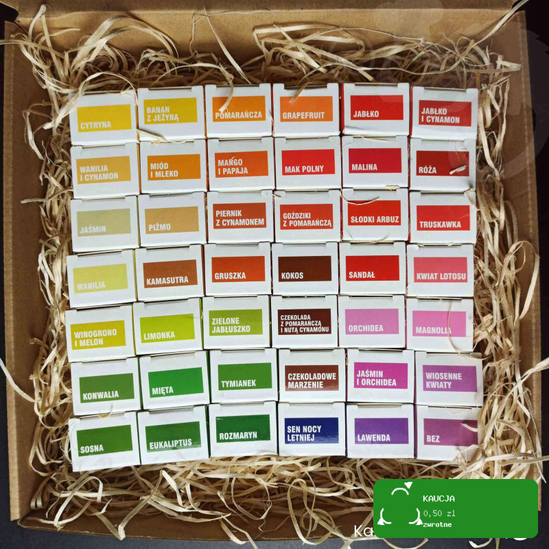 42x NATURALNE OLEJKI ETERYCZNE I ZAPACHOWE zestaw MIX OLEJKÓW AROMATERAPIA