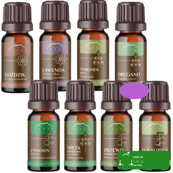 NANGA 8x NATURALNY OLEJEK ETERYCZNY ZESTAW mix 8 OLEJKÓW NA ODPORNOŚĆ
