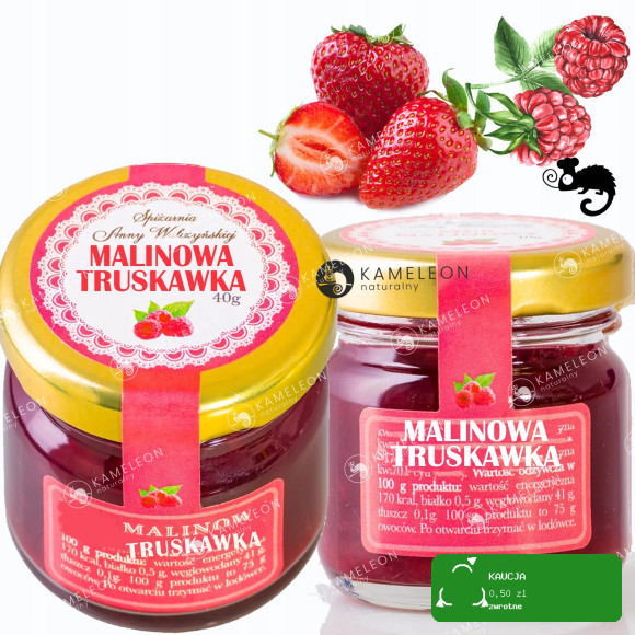 15x KONFITURA MARMOLADA DŻEM MUS POWIDŁA mix smaków MAŁY SŁOICZEK 40g 0,6KG