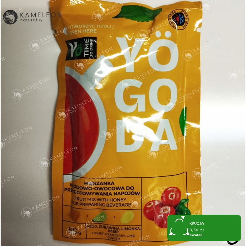 YOGODA MIESZANKA MIODOWO OWOCOWA do NAPOJÓW ŻURAWINA 50g x14szt 0,7KG