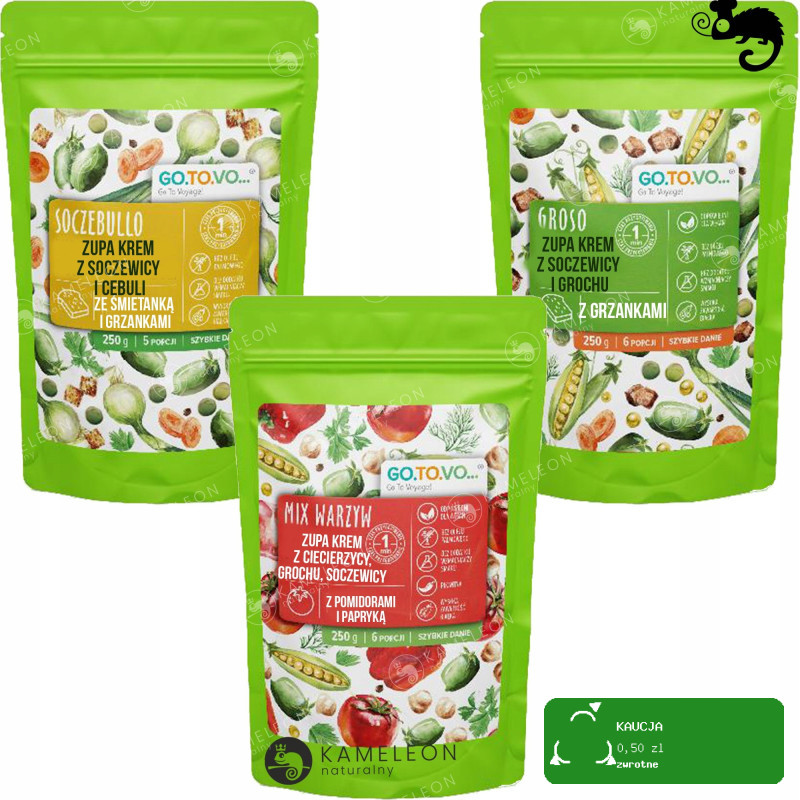 GOTOVO szybkie danie 3x ZUPA KREM MIX WARZYW GROSO SOCZEBULLO 750g 17porcji