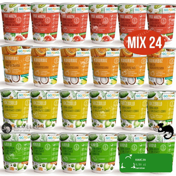 GOTOVO szybkie danie ZUPA MIX WARZYW SOCZEBULLO GROSO + KUKURBUZ MIX 24 DAŃ
