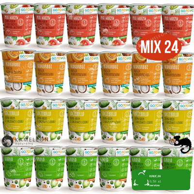 GOTOVO szybkie danie ZUPA MIX WARZYW SOCZEBULLO GROSO + KUKURBUZ MIX 24 DAŃ