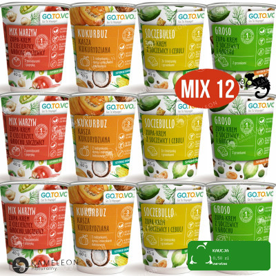 GOTOVO szybkie danie ZUPA MIX WARZYW SOCZEBULLO GROSO + KUKURBUZ MIX 12 DAŃ