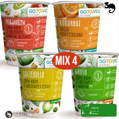 GOTOVO szybkie danie 3xZUPA MIX WARZYW SOCZEBULLO GROSO + KUKURBUZ MIX 4szt