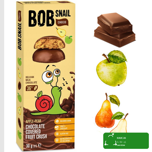BOB SNAIL PRZEKĄSKA W CZEKOLADZIE mix 8szt / ZESTAW