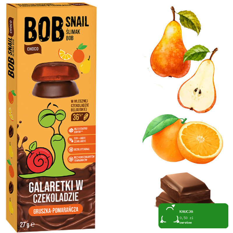 BOB SNAIL PRZEKĄSKA W CZEKOLADZIE mix 8szt / ZESTAW