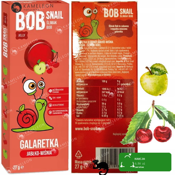 BOB PRZEKĄSKA JELLY 27g x 12 / ZESTAW