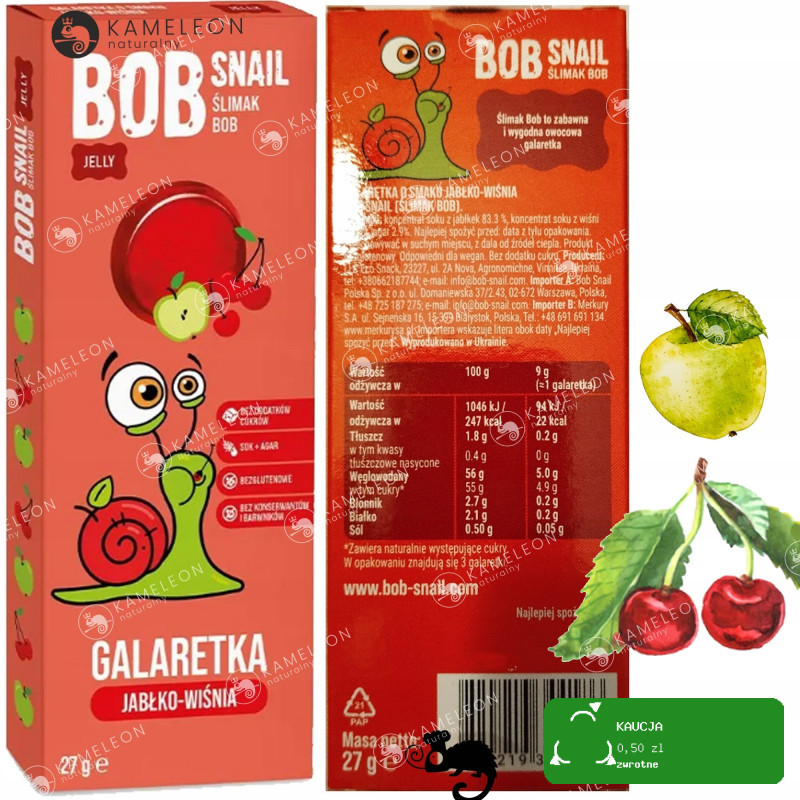 BOB PRZEKĄSKA JELLY 27g x 12 / ZESTAW